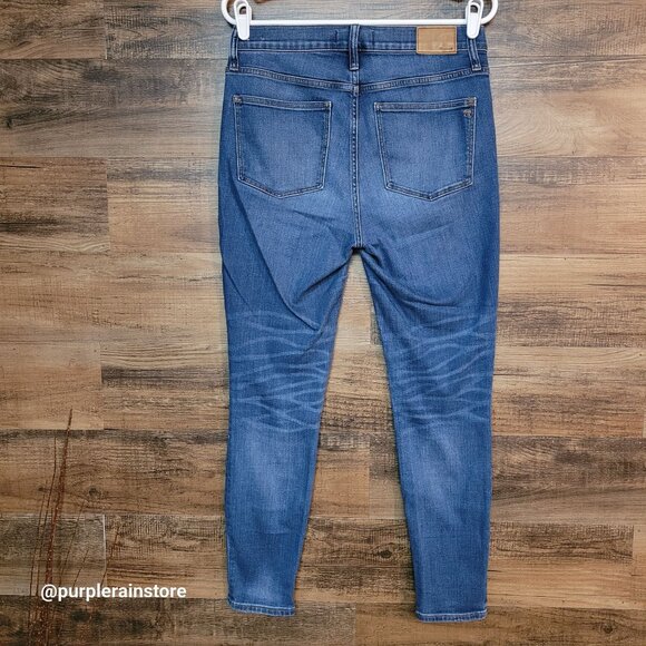 Madewell Jeans 30 Skinny 9" High Rise Creston Wash J4624 Tummy Control Stretch - Picture 2 of 13